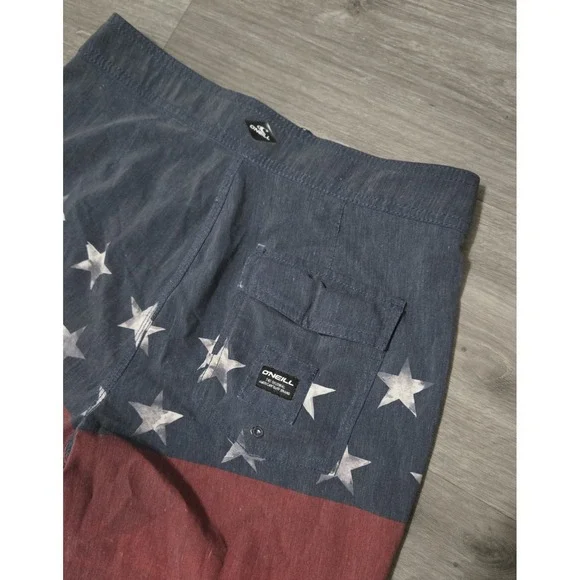 O'neil Mens Board Shorts size 28 American‎ Flag Stars USA - Picture 4 of 11